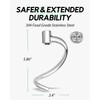 304 Stainless Steel Spiral Dough Hook Attachment – Fit for
