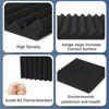 50 Pack Acoustic Foam Panels 1" X 12" X 12"