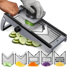 CHEFOLLA Cortador de Verduras, Rallador de Acero Inoxidable Cocina