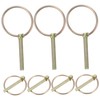 ORFOFE 8pcs Heavy Duty Lynch Pins with Rings Galvanized Pins