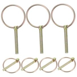 ORFOFE 8pcs Heavy Duty Lynch Pins with Rings Galvanized Pins for Farm Tractors Trailers Trucks and Mowers Durable Resistant Fasteners for Various Applications