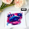 UV DTF DECALS, 4" height, Cup Decals, Cup Stickers, Cup