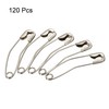sourcing map Safety Pins 38mm/1.5 Inch Curved Metal Sewing Pins