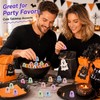 Jidkhfk 60Pcs Mini Resin Halloween Ghost Decorations Glow in the