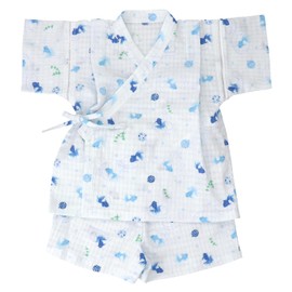 [Baby Castle] Jinbei Festival Goldfish, Made in Japan, saxon blue