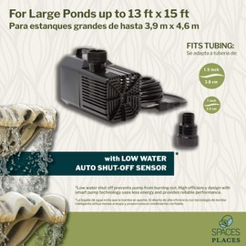 Spaces Places 2100 GPH Waterfall Pump