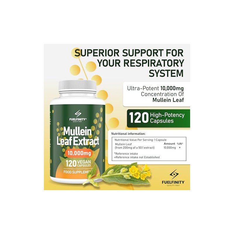 Mullein Leaf Extract for Lungs - 10,000 mg – Lung