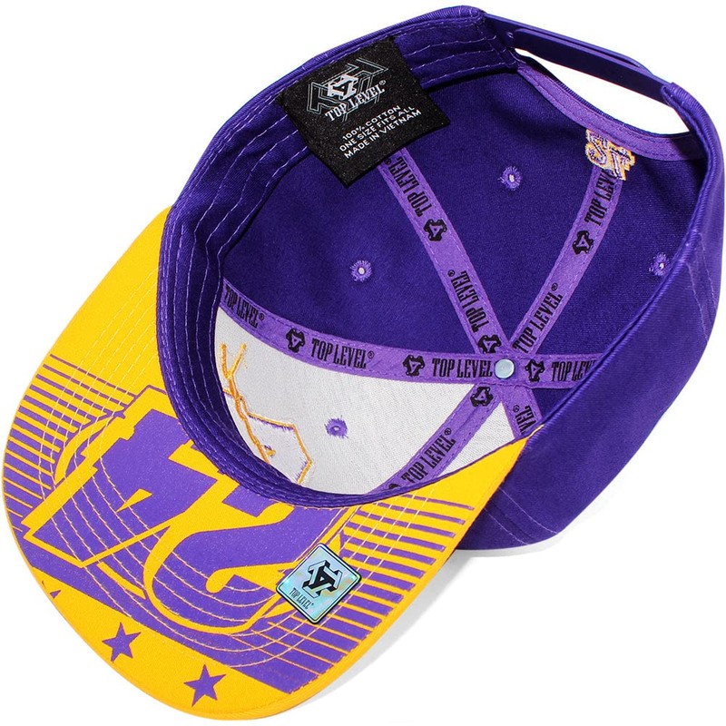 4350 DISTRICT Men's Adjustable Cotton Snapback Cap 10 (N21LEG11 PURGLD)