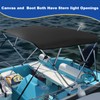 4 Bow Bimini Top Replacement Canvas for Boat with Light