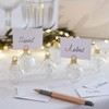 Talking Tables 6 x Glass Place Card Holders for Christmas