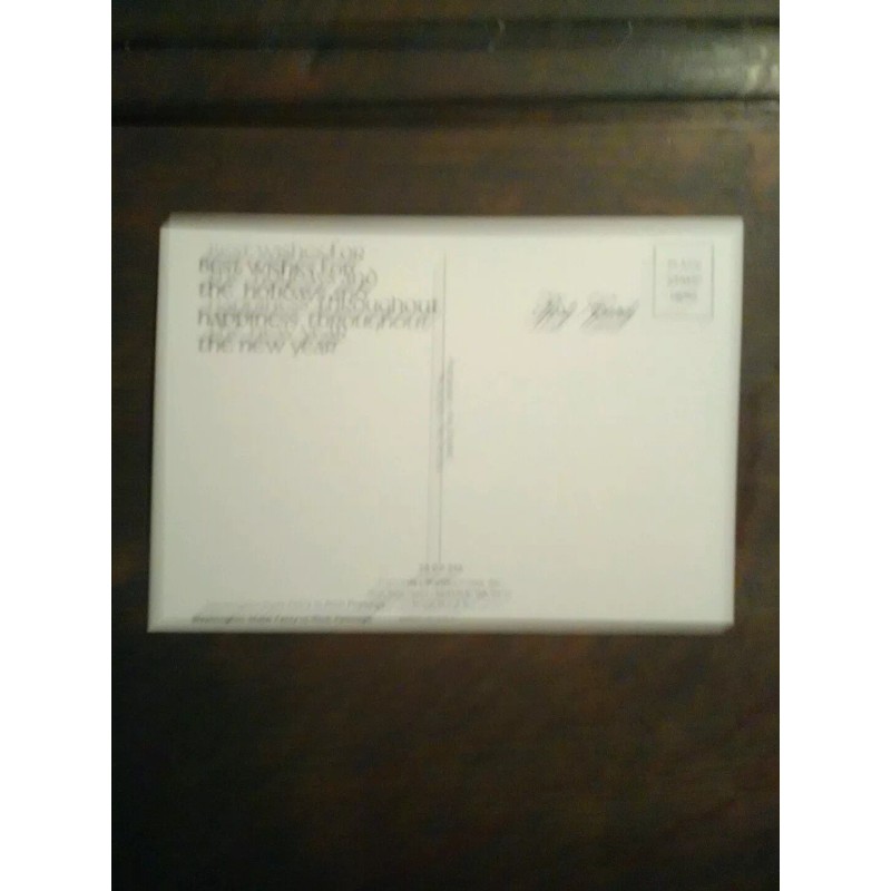 PACIFIC NORTHWEST WASHINGTON STATE FERRIES CHRISTMAS POST CARD FERRY IN