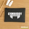 Huuraa Kulturbeutel Gymbuddy Hantel Geschenk 1 Liter Charcoal Filz Gymbuddy