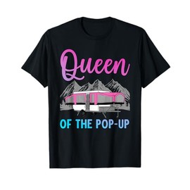 Pop Up Camper Art For Women Girls Pop Up Trailer Camping T-Shirt