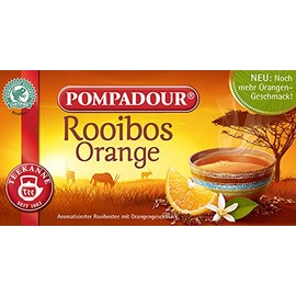 Pompadour Rooibos Tea Sweet Orange, 20 TB [0.6 oz (1.75 g) x 20 Bags] x 3 Packs