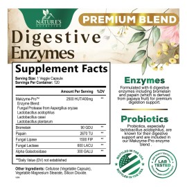 Enzimas Digestivas Plus Prebióticos Y Probióticos 1000 Mg