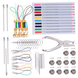 WOONEKY Create DIY Charms Jewelry 188pcs Heat Shrink Sheets Kit Shrink Film Paper