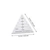 COHEALI Acrylic Quilting Templates 2pcs Equilateral Triangle Ruler Marking Ruler