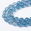90pcs 8mm Blue Topaz Crystal Quartz Natural Stone Round Loose