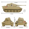 BMC WW2 German King Tiger Tank - Tan 1:32 Vehicle