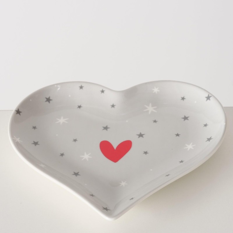 Boltze Home Anella Ceramic Heart Bowl