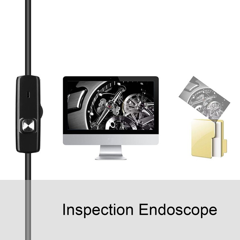 Endoscope 5.5mm 3 in 1 USB Borescope Camera IP67 Waterproof