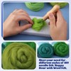 GEHARTY Wool Roving for Crafts, 10 Colors, 10g Each, 100%