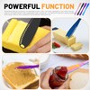 Sekonow 4 Colors Stainless Steel Butter Knife Spreader, 3 in