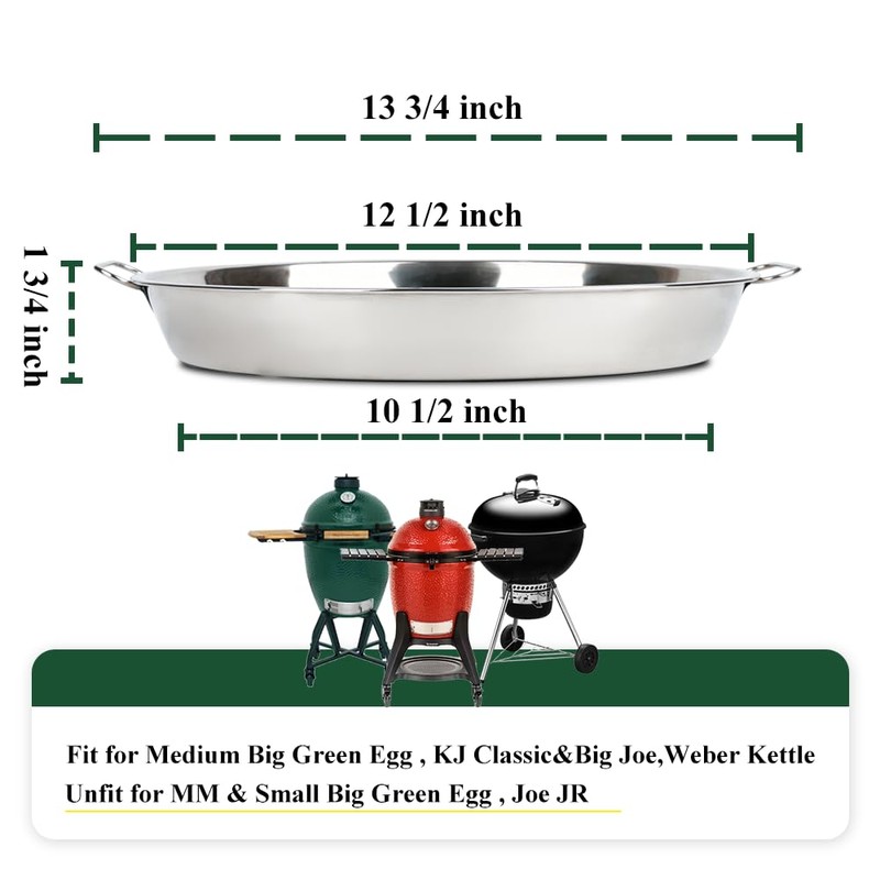Dallden Stainless Steel Heavy Duty Drip Pan - 12.5" Round