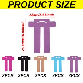 Gosknor 15pcs Precut Kinesiology Tape for Knees, Waterproof Breathable Elastic Athletic Muscle Tape Strips Cotton Knee Support Stickers for Sports & Long-Lasting Stability (Assorted Colors)