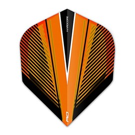 RED DRAGON Hardcore Radical Orange V Extra Thick Standard Dart Flights - 4 sets Per Pack (12 Dart Flights in total)