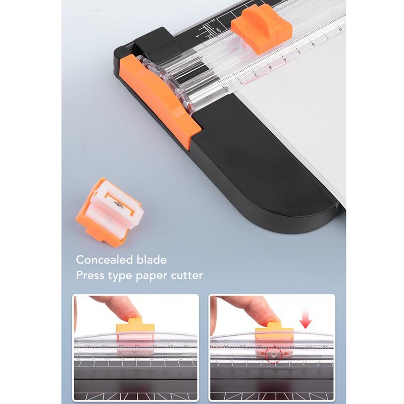 Paper Cutter 12in A4 Office Trimmer Crafting Scrapbooking Tool with