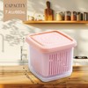 kumet Reusable Fruit Storage Container with Removable Drain Basket, Ideal