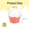 sourcing map 50 Set Cupcake Liners with Dome Lids, Muffins