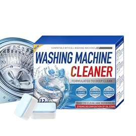 Limpiador Lavadora：Limpiador efervescente bactericida totalmente automático para lavadoras de rodillos y wavers, 12 piezas