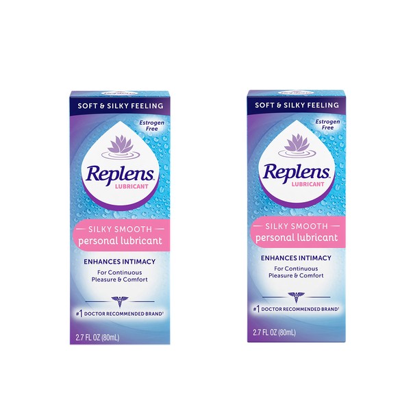 Replens Silky Smooth Personal Lubricant 2.7 fl oz (76.54 g) Pack of 2