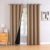 ChrisDowa Cortinas 100 opacas para recámara con forro negro, 2