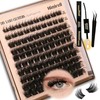 Himirell Lash Clusters Kit Fluffy Volume Eyelash Extension Kit 140Pcs