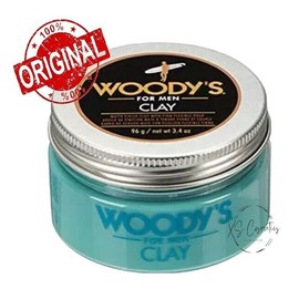 Woody's For Men Clay 3.4oz Matte Finish Clay with Firm Flexible Hold - New