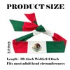 hhdatc Mexican Country Flag Tie Headband with National Flag,Banadan mexico