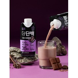 Binggrae The Protein Drink Dark Chocolate 330ml 12 Packs / 빙그레 더단백 드링크 다크초코 330ml 12팩