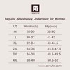 AIRCUTE Absorbent Urinary Incontinence Underwear for Women Seamless Sanding High