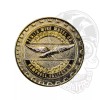 Zenith All Gold Metal Wire Wheel Chip Emblems, Size 2.25",