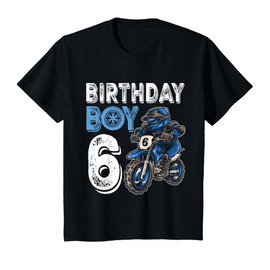 Motocross MX 6th Gift 6 Year Old Dirt Bike Birthday Party T-Shirt