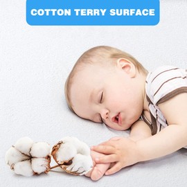 Single Mattress Protector Waterproof Mattress Protector Soft Terry Cotton Mattress Protector Anti Allergy Anti Dust Mite and Antibacterial White 90x200cm