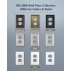 ZILLSEA 4-Pack Aged Bronze Outlet Covers, Metal Duplex Wall Plates