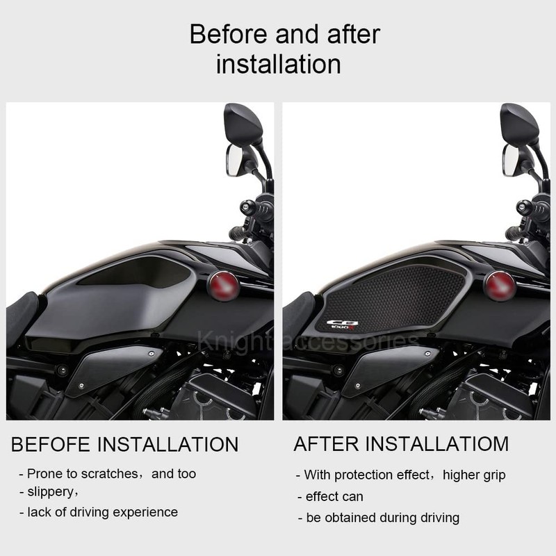 2023 CB1000R Motorcycle Anti Slip Tank Pad Sticker Protective Knee