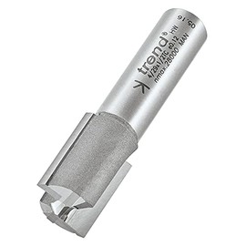 Trend Professional Straight Two Flute Router Cutter, 1/2 Inch Shank, 18mm Cut Diameter & 25mm Cut Length, Tungsten Carbide Tipped, 4/29X1/2TC
