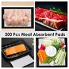 Reallnaive 300 Pcs Meat Absorbent Pads 4x7 Inch Meat Soaker