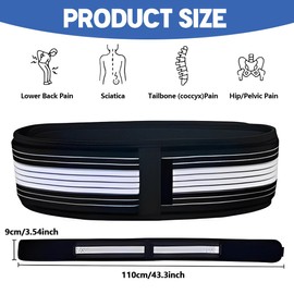 JUGUTA Ischias Gürtel, Hüftbandage Beckengurt, Iliosakralband, Rückenkomfort Gürtel Ischias, Rückenstützgürtel Linderung Von Ischias, Gürtel Für Hüfte Schmerzen Sacroiliac Belt, Iliosakralgürtel