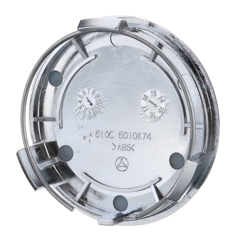 C-FUNN 4pcs 75mm/69mm Silver Car Wheel Hub Cap Cover For